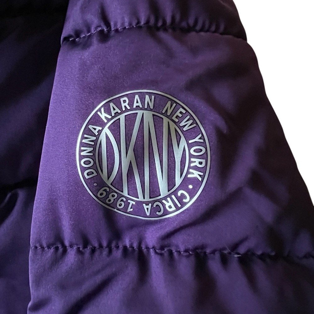 DKNY 3/4 Length Lightweight Puffer Parka Coat size XS - Picture 5 of 12